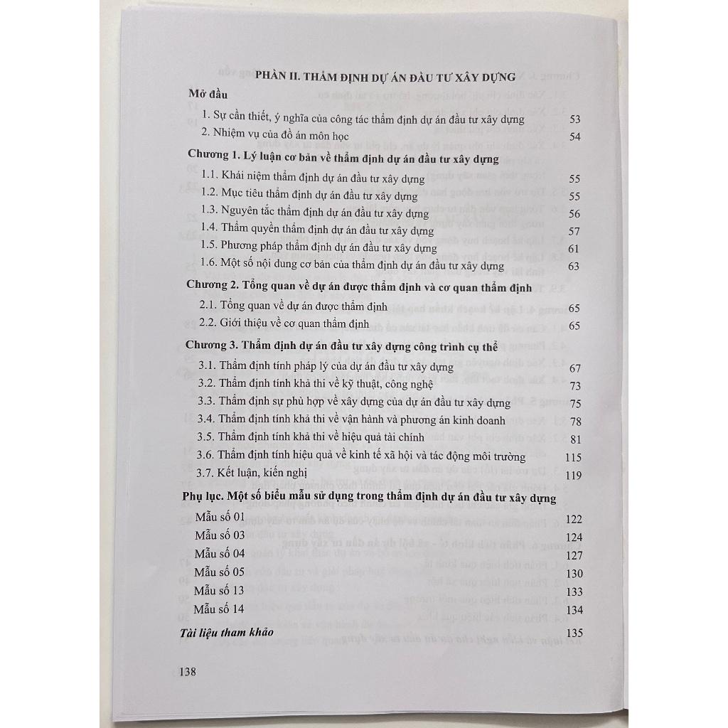 Sách - Hướng Dẫn Đồ Án Môn Học Lập Và Thẩm Định Dự Án Đầu Tư Xây Dựng