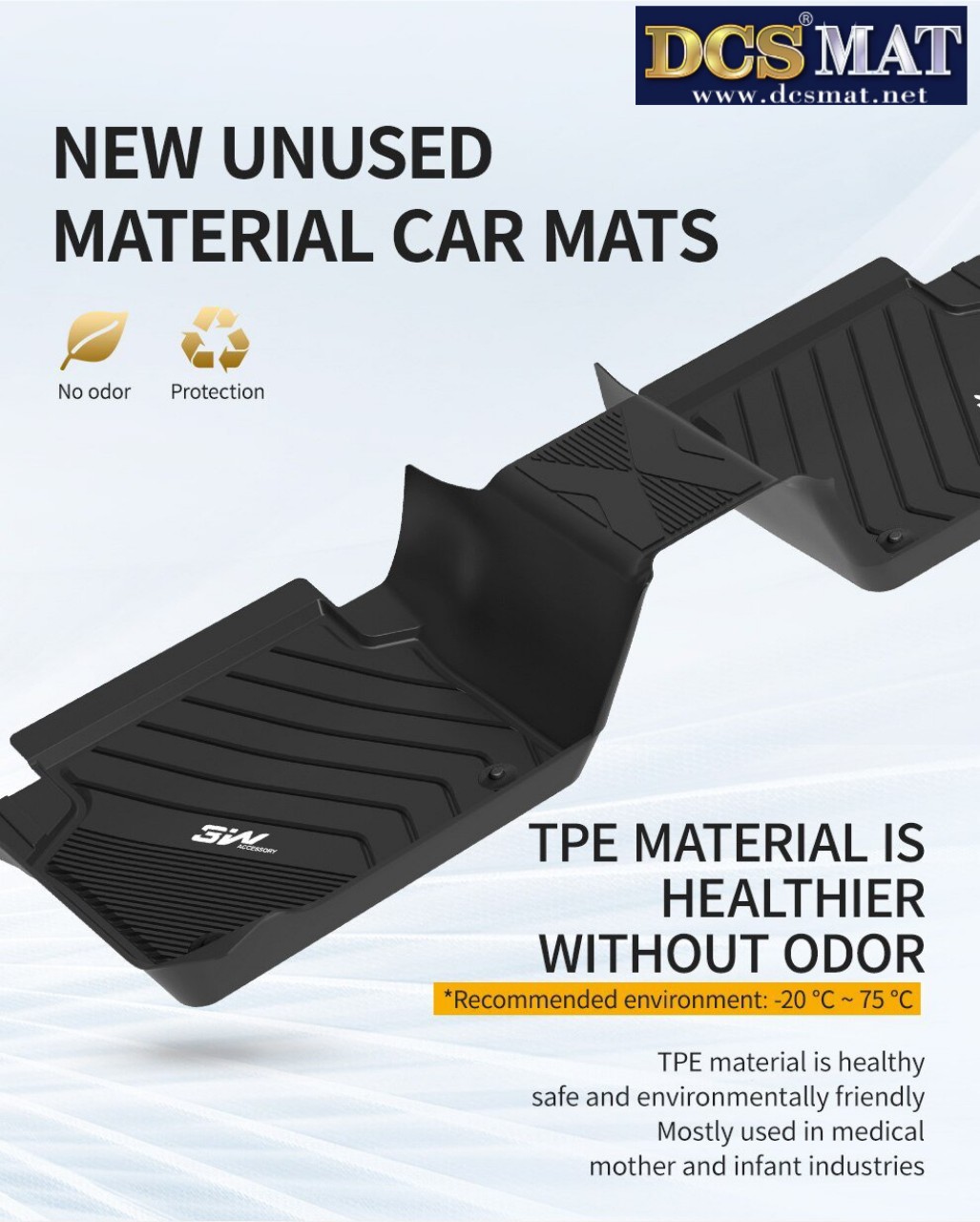 Thảm lót sàn cho xe BMW X3 2013-2018 thương hiệu DCSMAT thiết kế chuẩn form xe