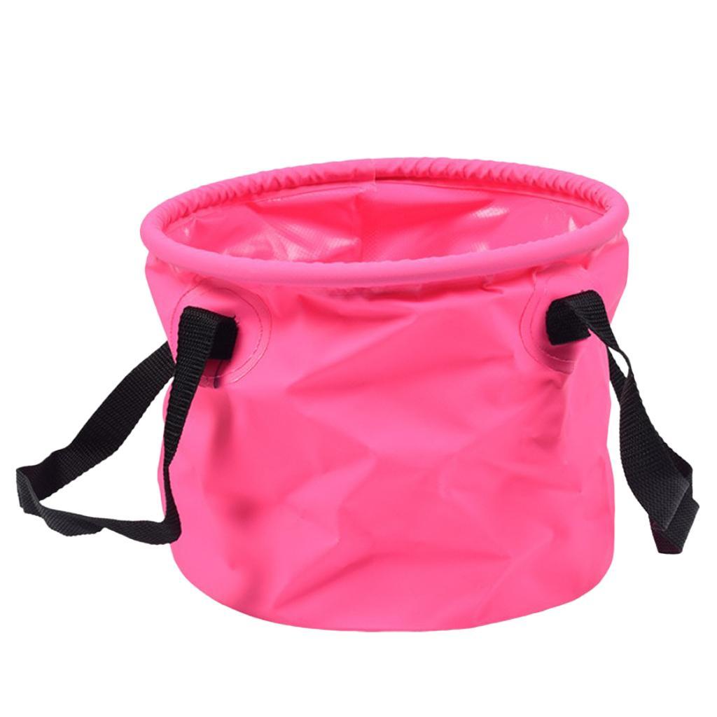 Collapsible Portable Outdoor Wash Basin Water Storage Bucket, Multipurpose Foldable Bucket for Camping Hiking Travelling Fishing Washing
