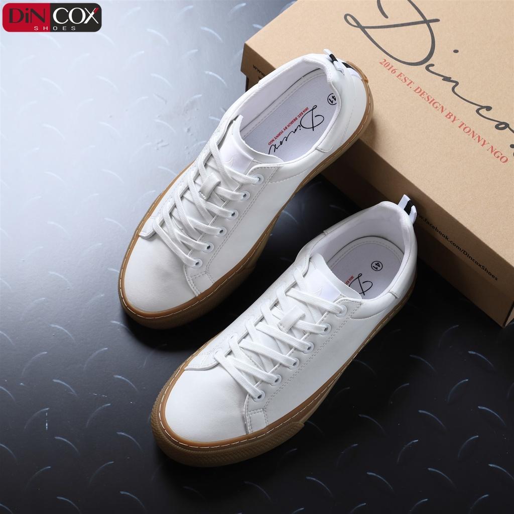 Giày Sneaker Da Nam DINCOX D10 Thời Trang Nổi Bật White