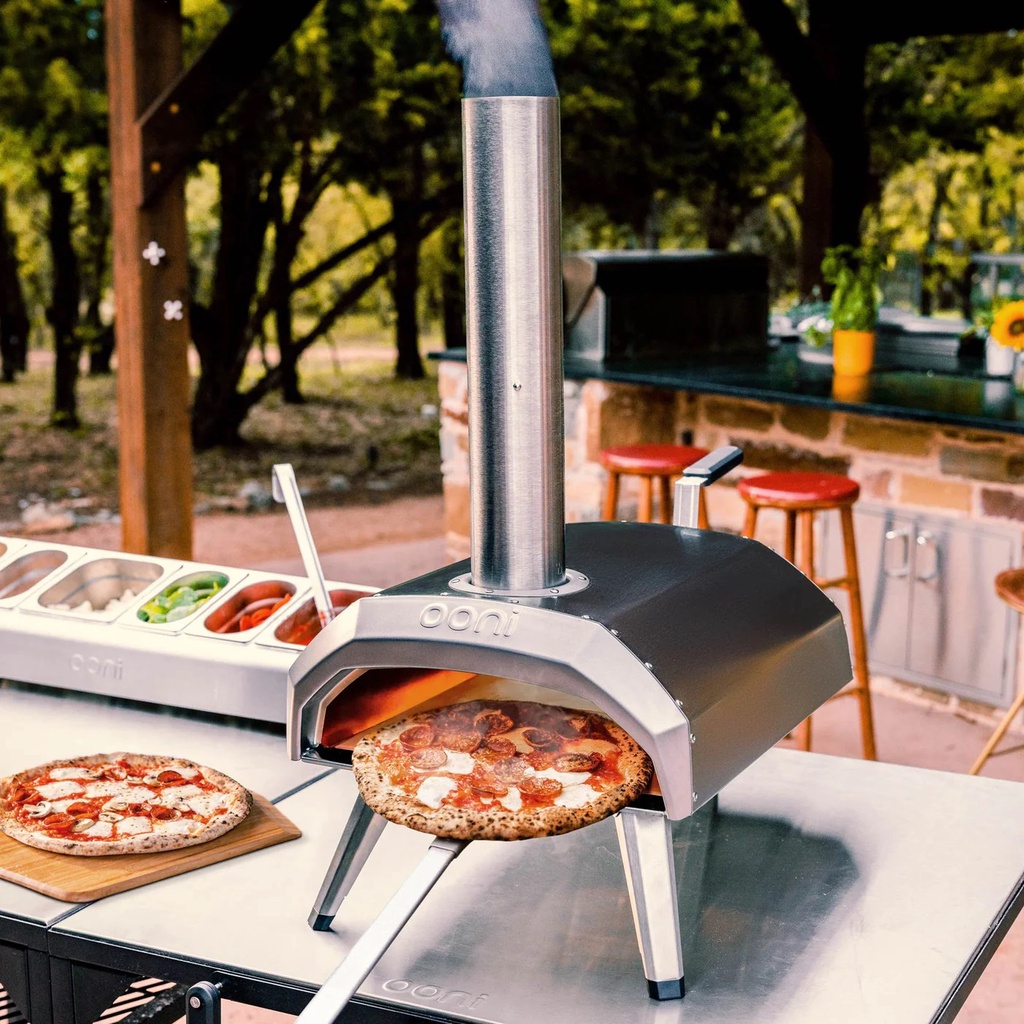 Lò Nướng Pizza Đa Năng Ooni Karu 12 Multi-Fuel Pizza Oven Sử Dụng Gas hoặc Than