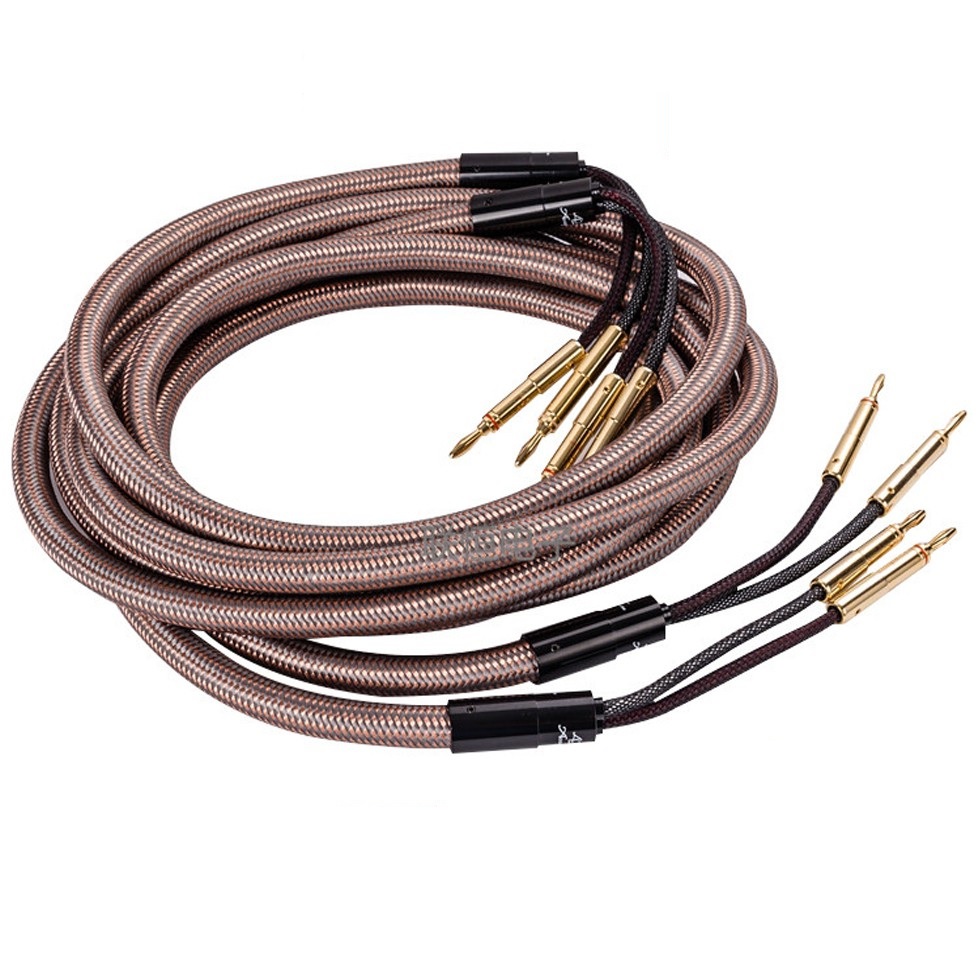 Bộ 02 Dây Loa Audio Âm Thanh Accuphase 40th Anniversary 2,5m Kèm Túi Nhung Cao Cấp - Hàng Nhập Khẩu