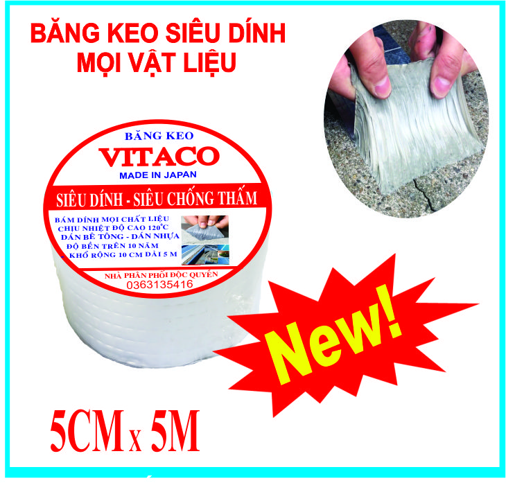 Băng Keo chống Thấm cao cấp đa năng siêu dính mọi chất liệu