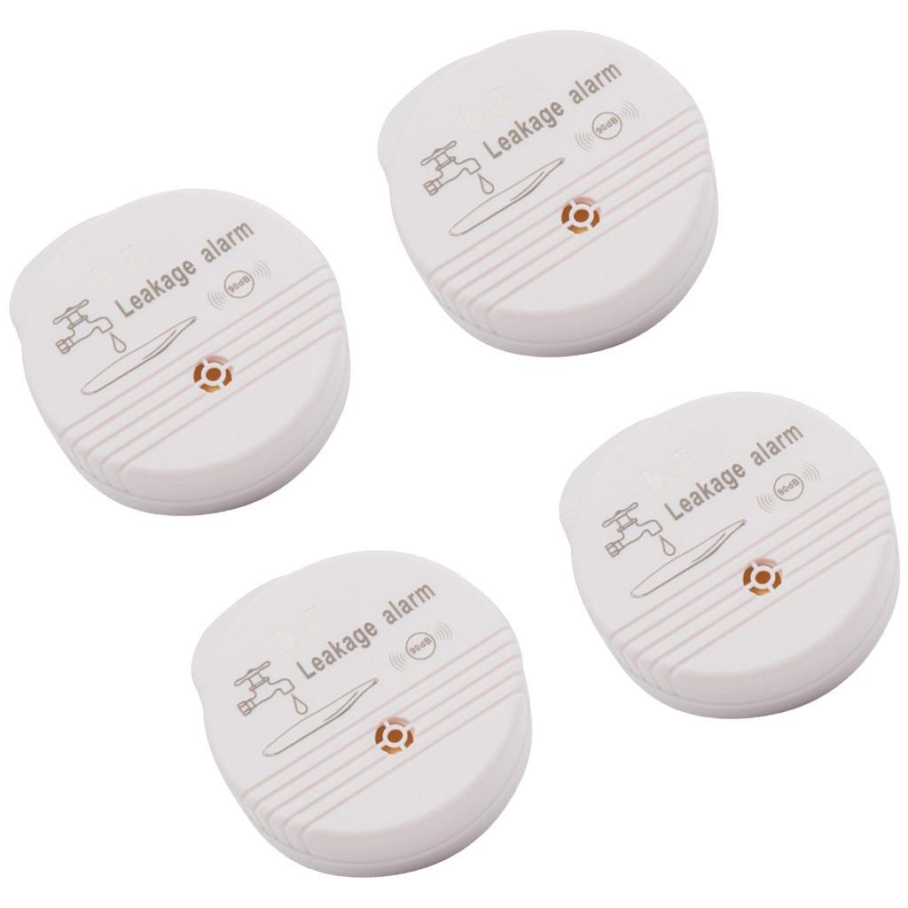 4PCS Battery Power Water Alarm Home Security Water Leakage Sensor Detector for Home Security