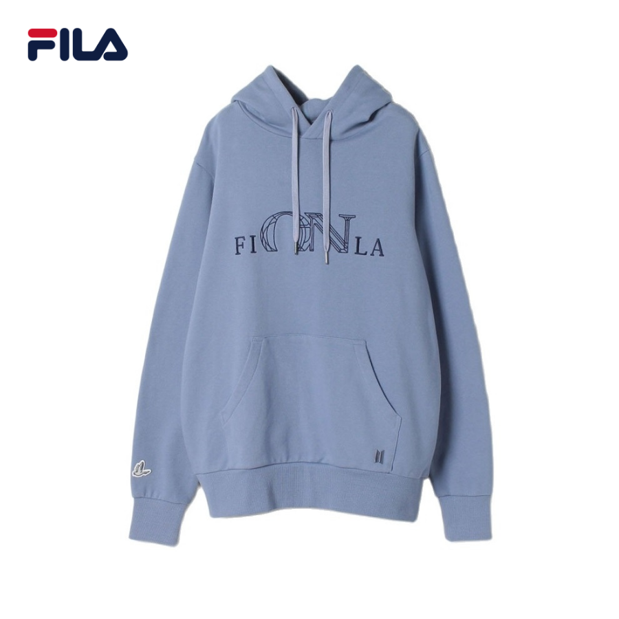 Áo khoác hoodie tay dài có nón unisex Fila x BTS Now On Big Logo - FS2POD2B31X