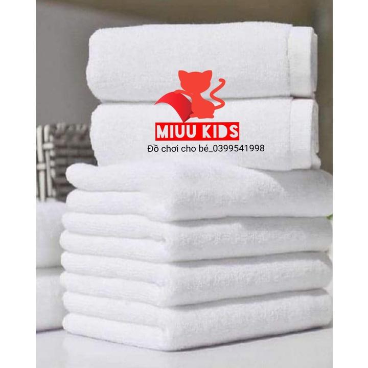 Sét 6 Khăn bông tắm trắng gấp đôi thiên nga Trang Trí Giường Cưới