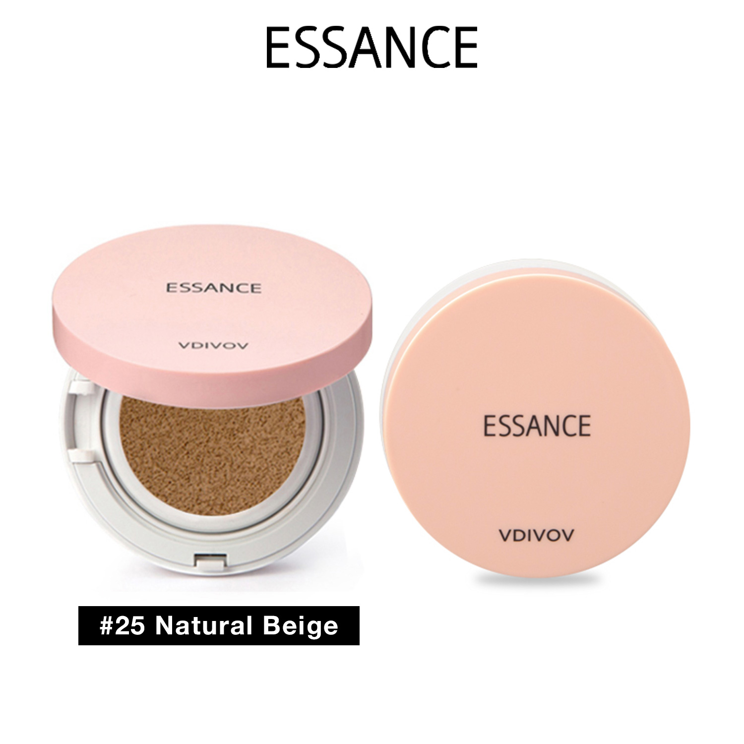 Bộ Phấn nước mịn lì mờ khuyết điểm Essance Veil Fit Cushion SPF50+ PA+++ 15g và Phấn phủ kiềm dầu dạng bột đa năng Essance Setting Powder 7g