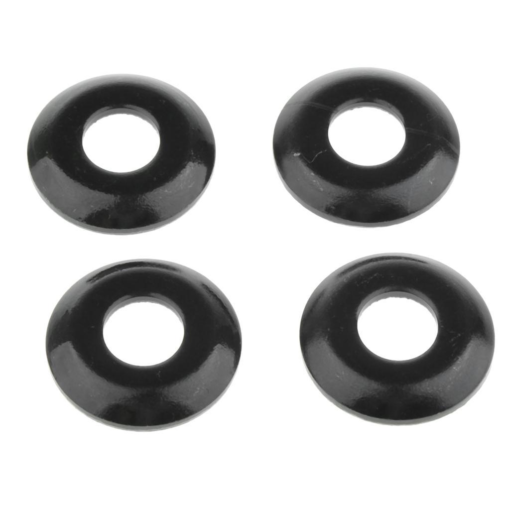 2-4pack Skateboard Truck Rebuild Kit Bushings Washers Pivot Cups Cone Black