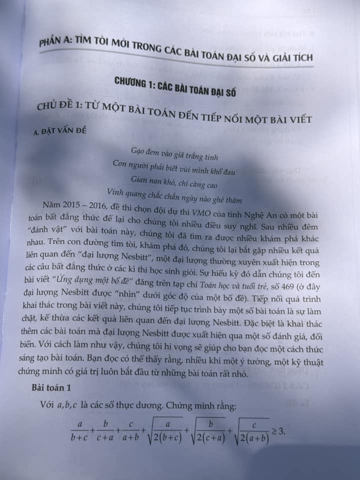 Sách - Tìm tòi mới trong toán học (sách dành cho học sinh chuyên toán THCS, THPT)