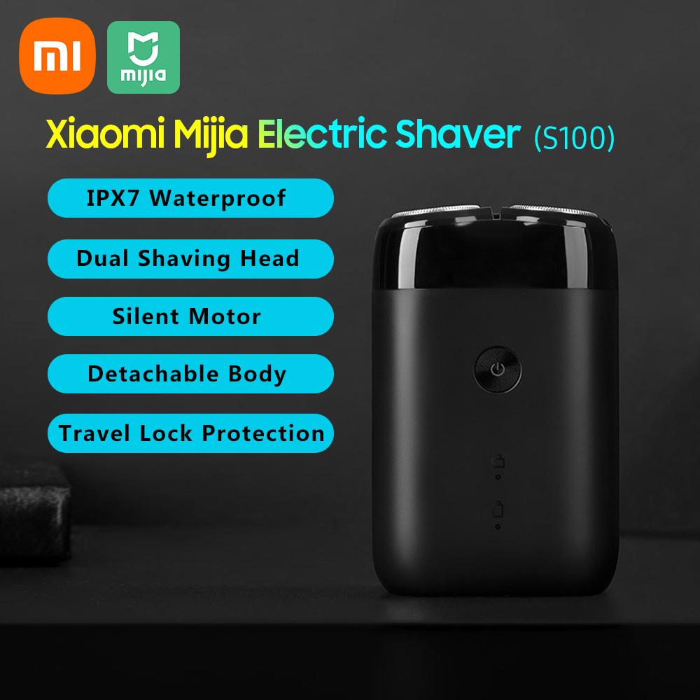 Máy cạo râu Xiaomi Mijia Electric Shaver S100 IPX7 Dao cạo râu chống nước với đầu cạo nổi kép Cạo khô & ướt Cạo sạch thoải mái