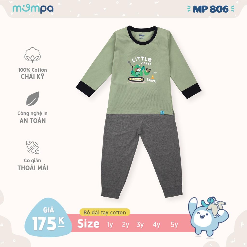 Bộ Dài Tay In Hình Bé Trai MP806