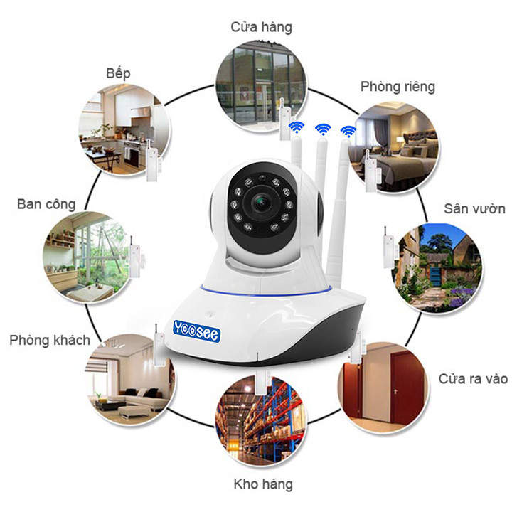 Camera IP Wifi Yoosee Full HD 1080P - Hàng Nhập Khẩu