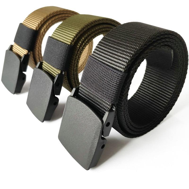 2020 Hot Unisex Outdoor Canvas Belt Hiking Camping Safety High Quality Hunting Sports Wearable Breathable Military Tactical Belt