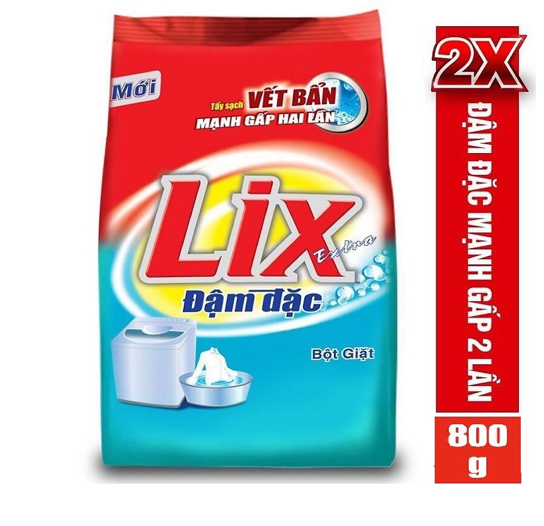 Bột giặt Lix Extra đậm đặc 800g ED002 - Tẩy sạch vết bẩn cực mạnh