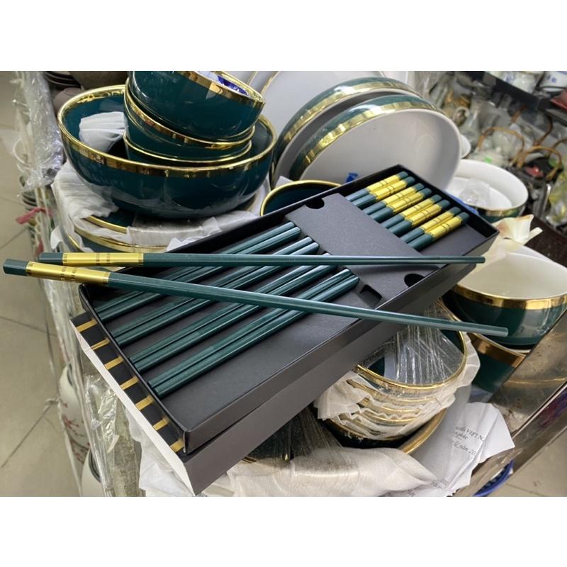Đũa xanh viền vàng cao cấp