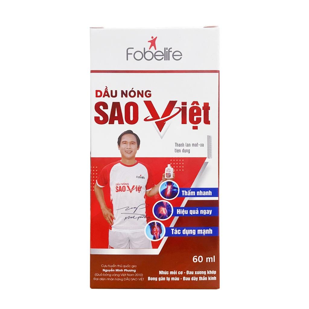 Dầu Nóng Sao Việt Fobelife Xoa Bóp Bong Gân, Đau Nhức Xương Khớp - Chai 60/100ml