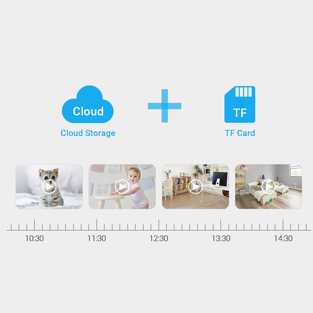 Q6 720P Smart WiFi Camera Indoor Wireless Monitor Camera Supports Two-Way Talk Night Vision Motion Detection