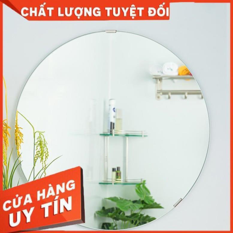 Gương tròn soi nhà tắm bàn trang điểm treo tường kích thước tròn 40cm - guong mirror D40