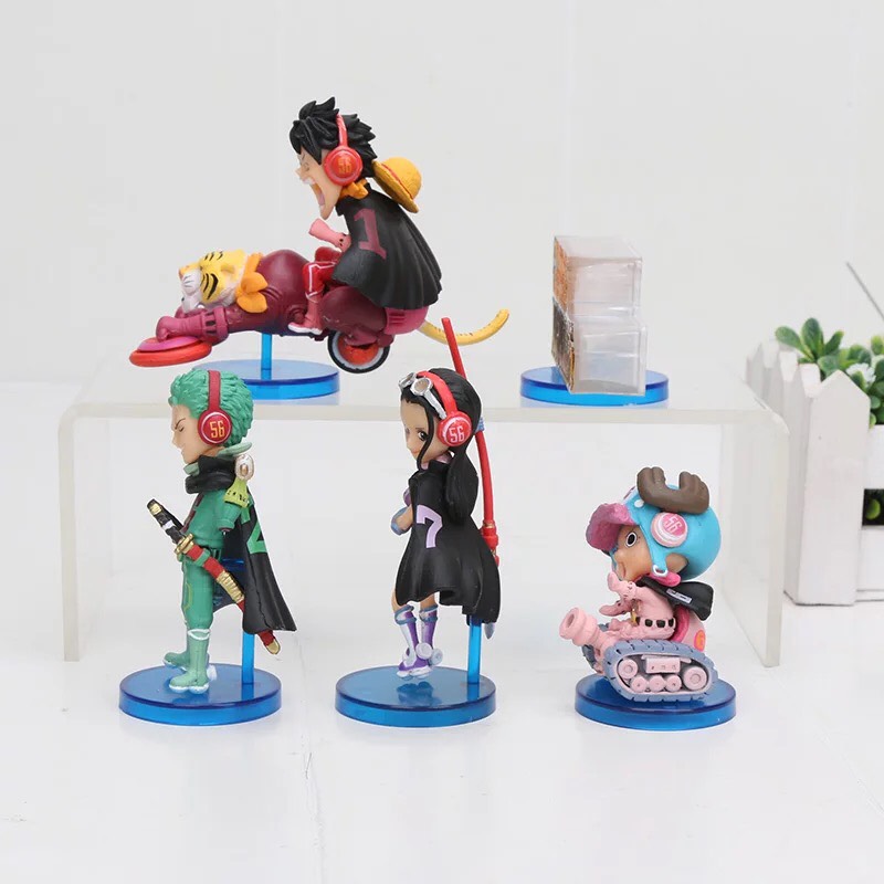 5 cái / bộ Anime Đồ chơi hình một mảnh WCF Mugiwara56 vol.2 Nami Sanji Usopp Franky Brook PVC Hình nhân vật hành động Đồ chơi quà tặng