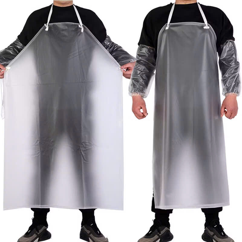 Tạp dề nhựa PVC trong suốt, tạp dề bảo hộ chống mài mòn, chống thấm nước, chống dầu