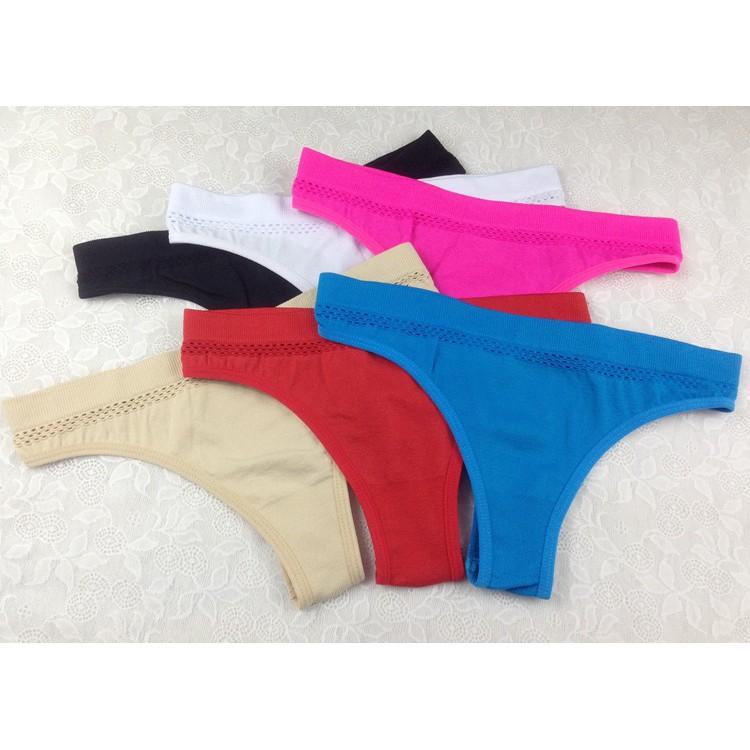 Combo 3 Chiếc Quần Lọt Khe Nữ Cao Cấp Cực Sexy Phối Ren Màu Ngẫu Nhiên - Quần Lót Lọt Khe - Underwear - Mẫu Mới DNL009