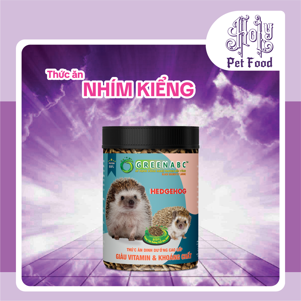 Thức ăn NHÍM KIỂNG, Hedgehog food - Tiêu hóa tốt, Phát triển toàn diện - hộp 280g