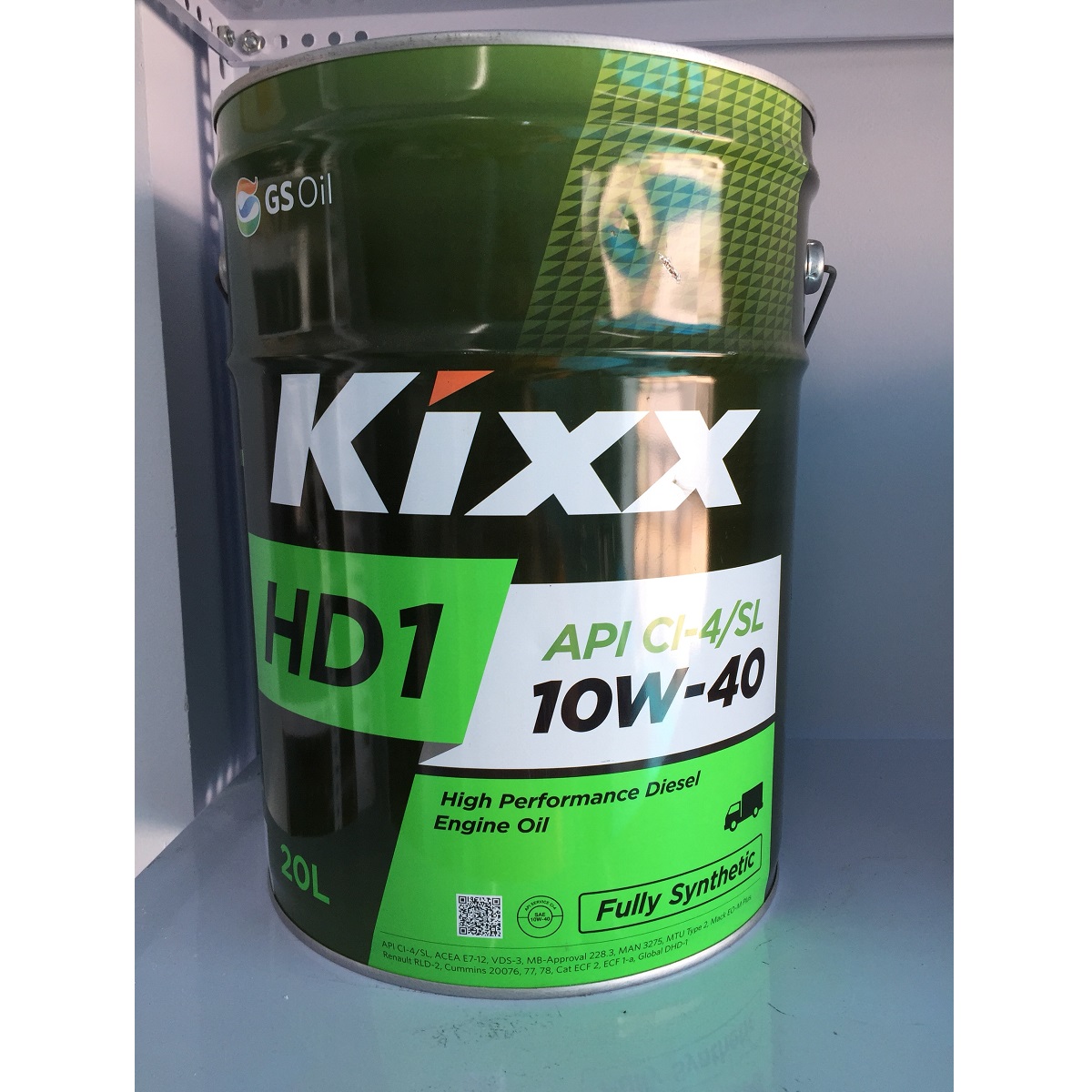 Dầu nhờn động cơ Diesel gốc tổng hợp Kixx HD1 CI-4 10W/40 20L