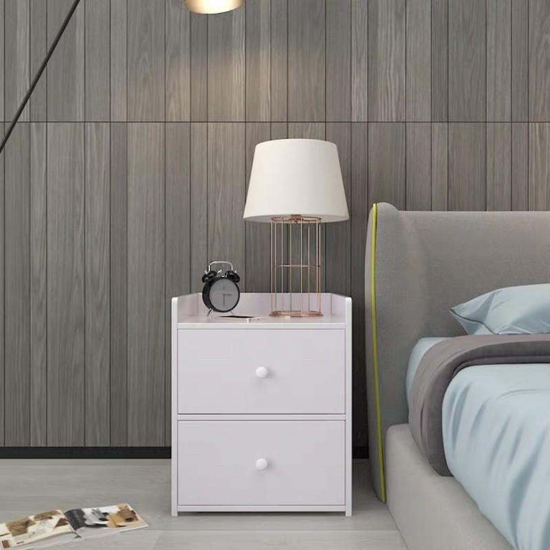 KỆ GỖ ĐẦU GIƯỜNG ĐỂ ĐỒ TIỆN ÍCH 2 NGĂN GỖ MDF SIÊU BỀN - Tủ Kệ Đầu Giường, Tab Để Đầu Giường Cao Cấp