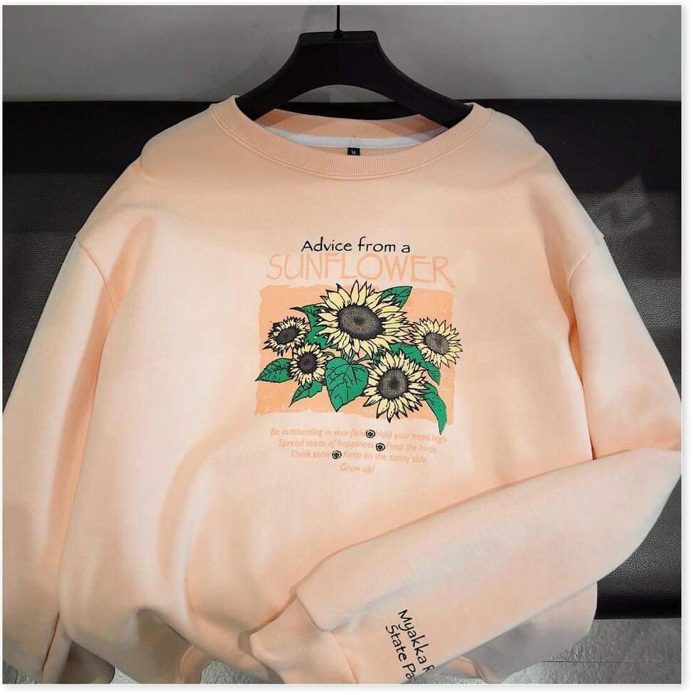 Áo sweater nỉ ngoại hoa hướng dương cực xinh cho các bạn trẻ THỜI TRANG KING FASHION