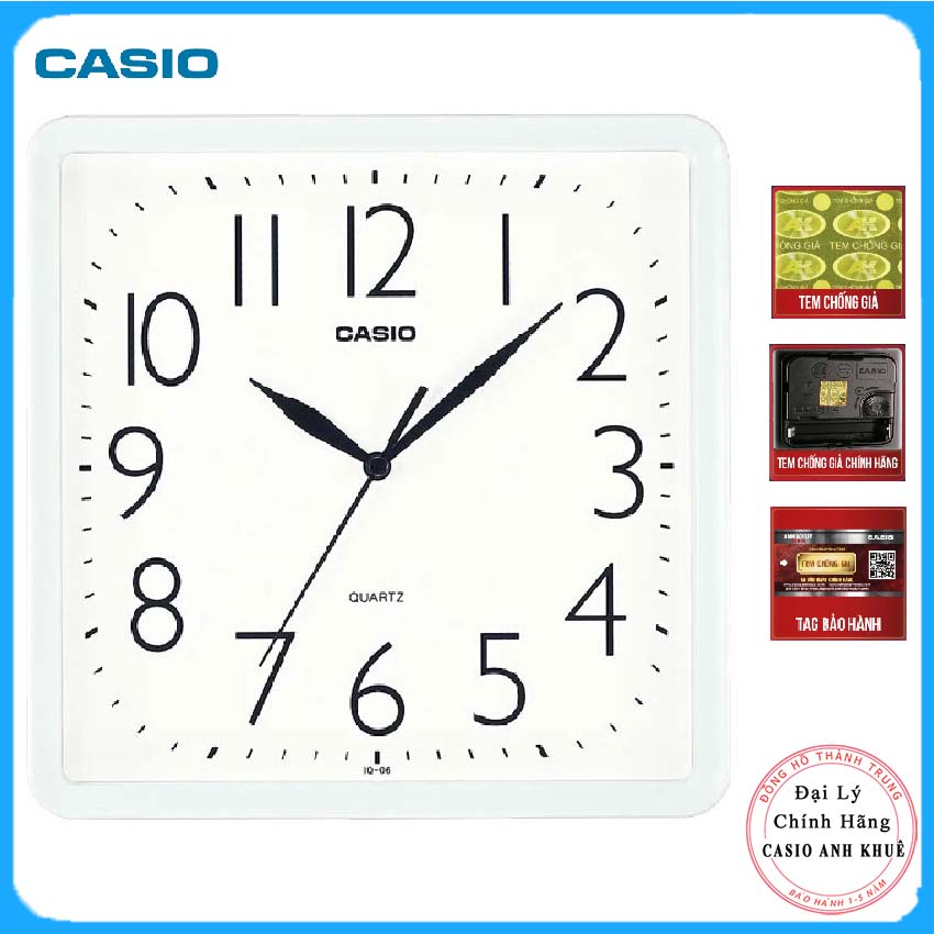 [ FREESHIP ] Đồng Hồ Treo Tường Casio IQ-06-7DF Chính Hãng Giá Rẻ