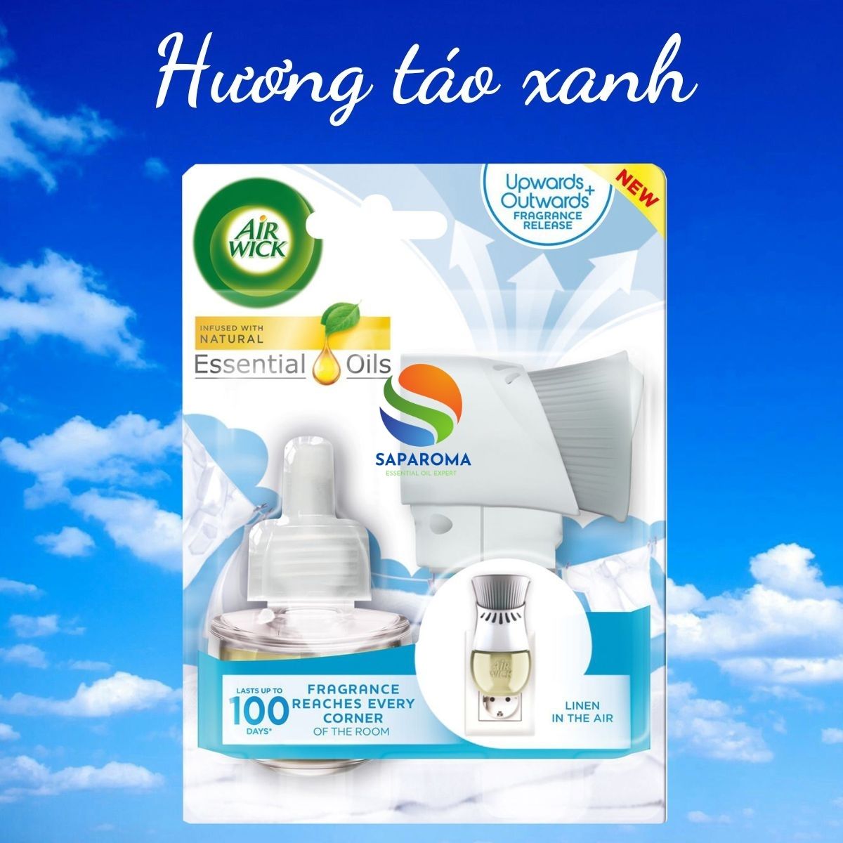 Bộ tinh dầu thơm phòng, hỗ trợ khử mùi Air.Wick 19ml nhập khẩu Châu Âu