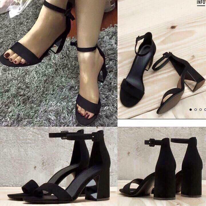 Sandal da lộn dáng trơn( cao 7p) mã LMSD011 - H11