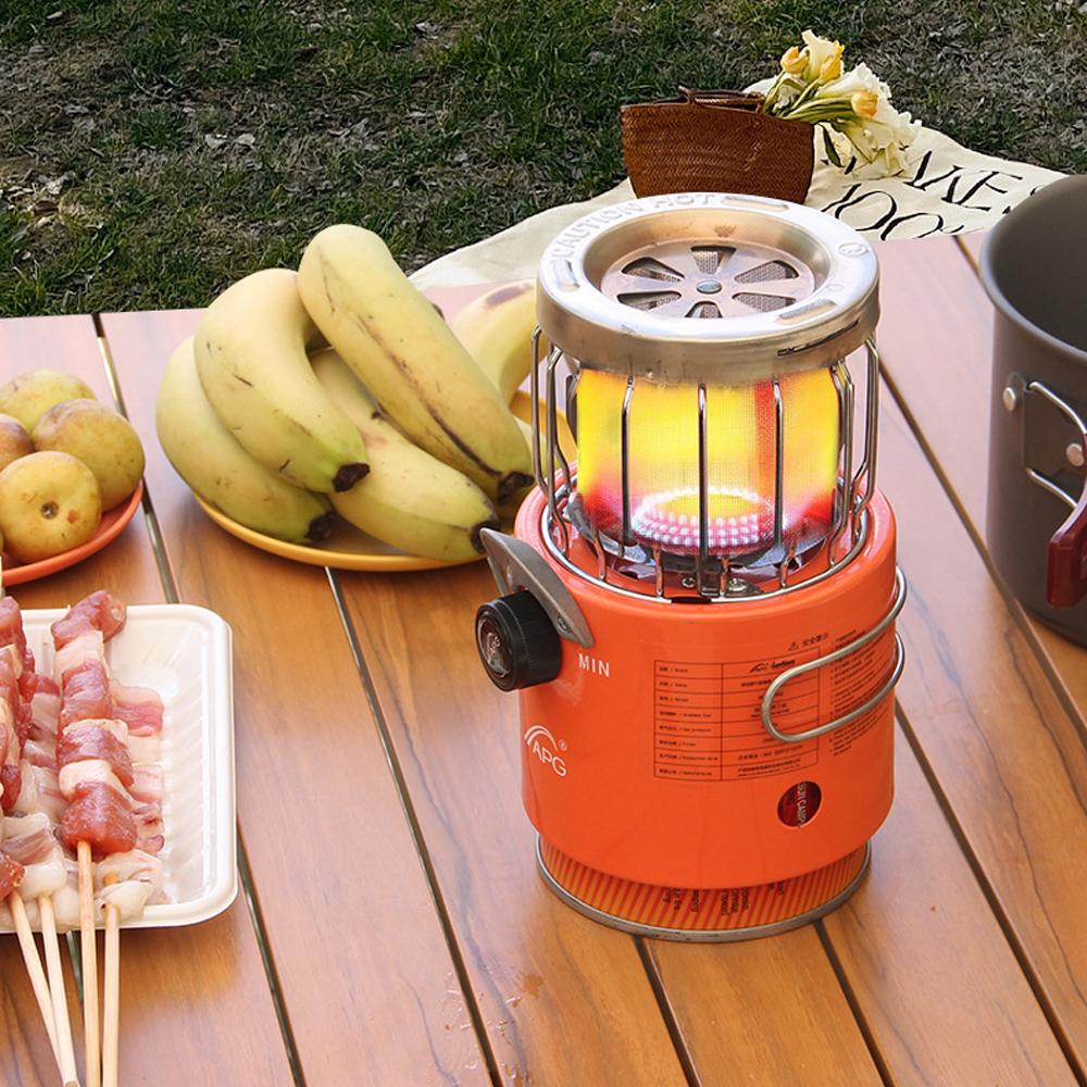 APG Outdoor Multifunctional Camping Furnace Mini 2 In 1 Stoves Portable Picnic Barbecue Stoves High Power Outdoor Cooking Detachable Furnace Warmer