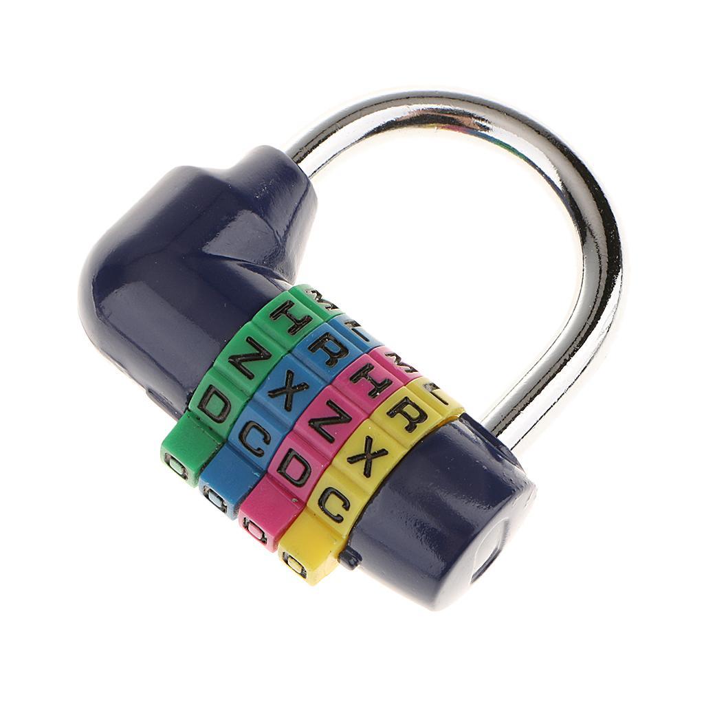 Letter Combination Lock Password Padlock for Toolbox Blue