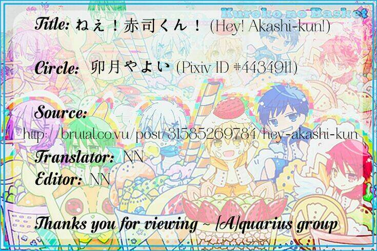 kuroko – tuyển thủ vô hình: short doujinshi chapter 99 2