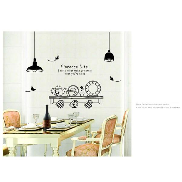Decal trang trí tường - Căn Bếp Đen