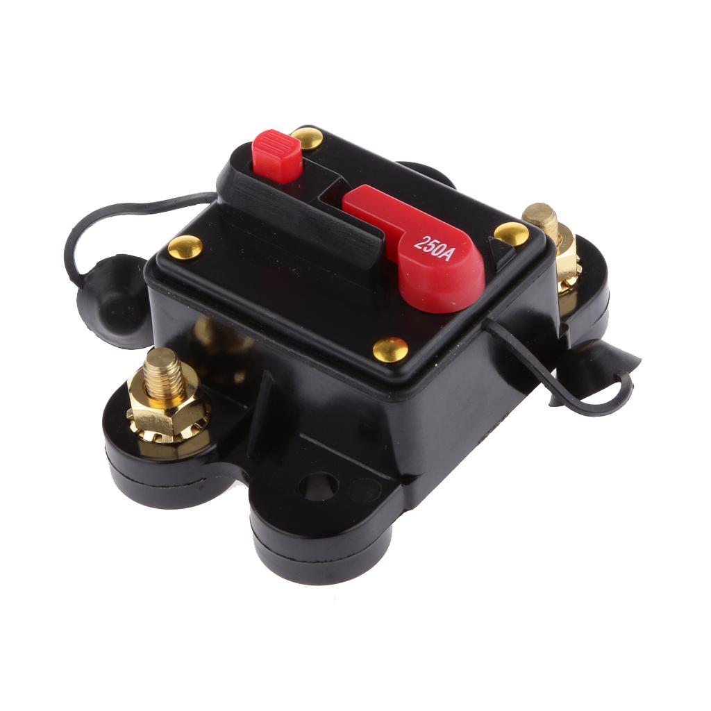 Mini Manual Reset Circuit Breaker 12v 24v Car Auto Boat Audio Fuse Holder