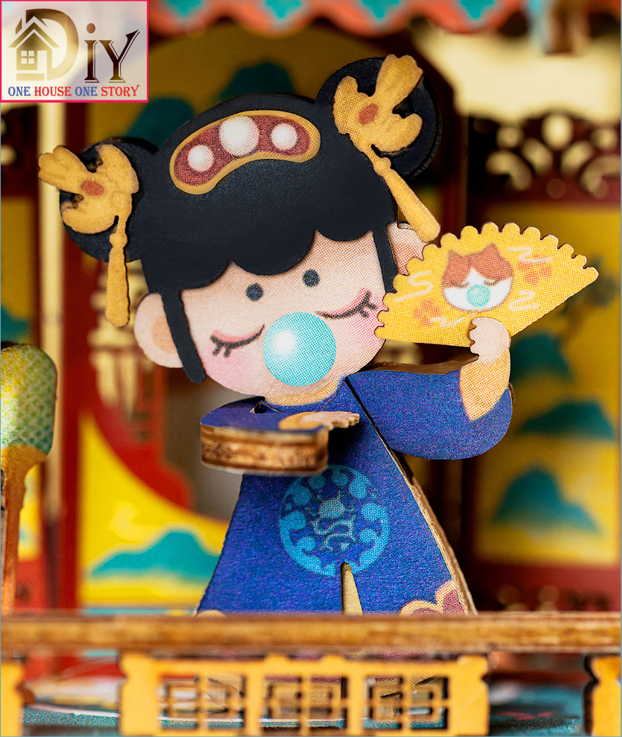 Hộp âm nhạc Robotime | Music Box NANCI tự lắp ráp bằng gỗ 3D DIY - AMU03 - Quà tặng sinh nhật giáng sinh tự làm bằng gỗ