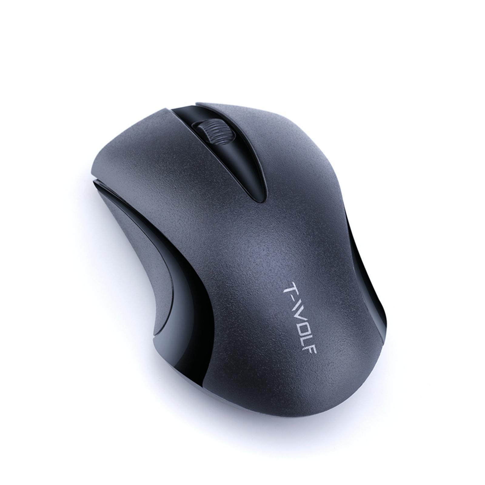 2.4G Wireless Mouse Portable 1200 DPI for Windows for Office Black