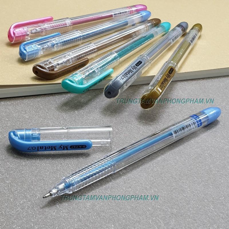 Bút My Metal Pen Đông A nhũ màu đồng bạc xanh lá dương hồng trang trí scrapbook, viết thiệp, album, sổ