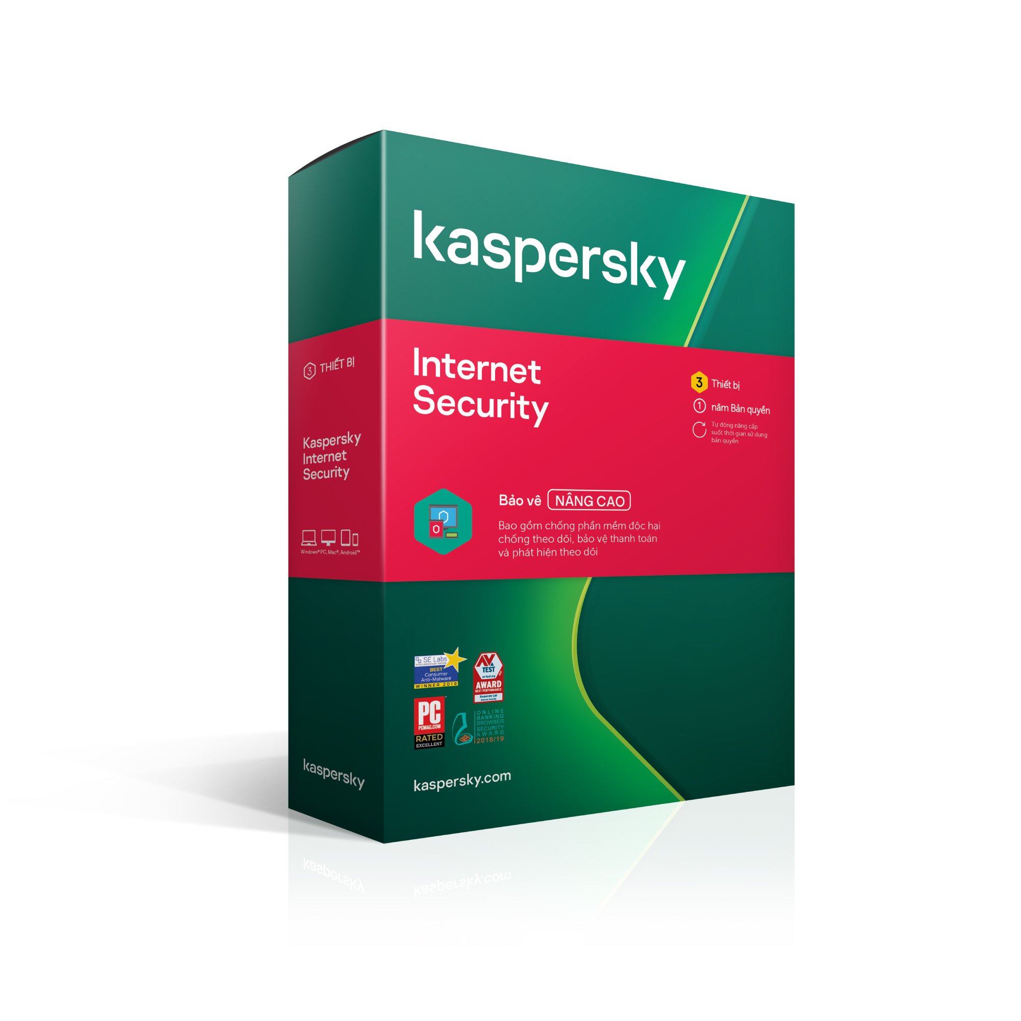 Kaspersky Internet Security Cho 3 Máy Tính - KIS3U - Hàng Chính Hãng