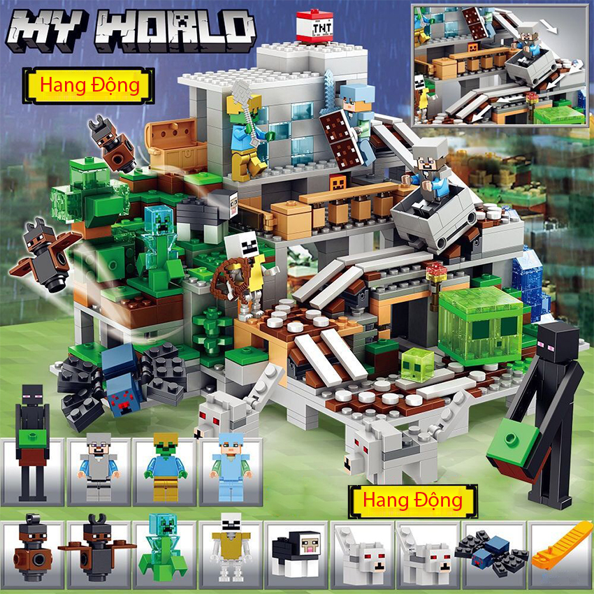 Bộ Đồ Xếp Hình Lắp Ráp My World Minecraft Mô Hình Ngôi Làng Nhỏ Và Thành Phố Tương Lai - Đồ Chơi Trẻ Em Phát Triển Tư Duy Cho Bé Trên 6 Tuổi Có Ảnh Thật