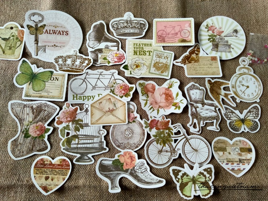 Sticker trang trí scapbook die cut - 3