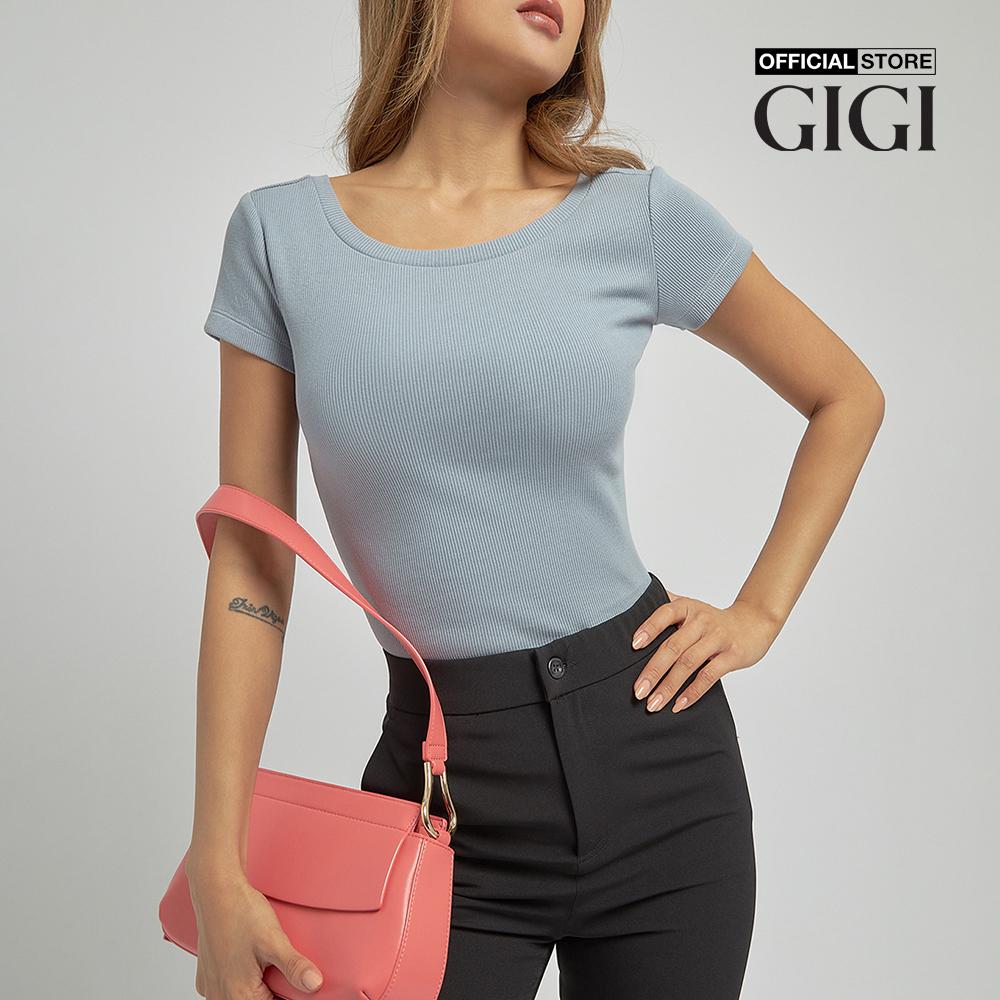 GIGI - Áo thun nữ ngắn tay phom ôm nữ tính G1203P211270