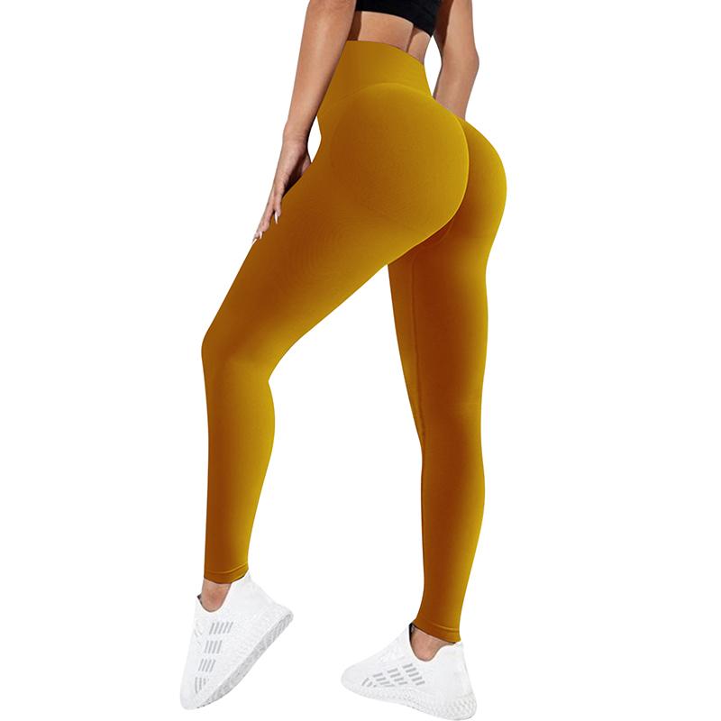 Quần mới liền mạch Người phụ nữ Thể dục Thể dục đàn hồi Hip-Lifting Leggings chạy quần chạy bụng Kiểm soát Thuốc tập thể dục Quần tập thể dục Color: Lavender Size: S