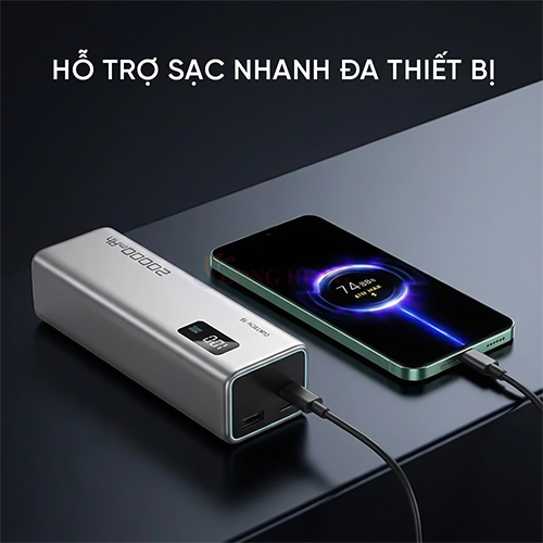Sạc dự phòng Cuktech Power Bank 15 SE 1USB 2Type-C 100W 20000mAh PB200 - Hàng chính hãng