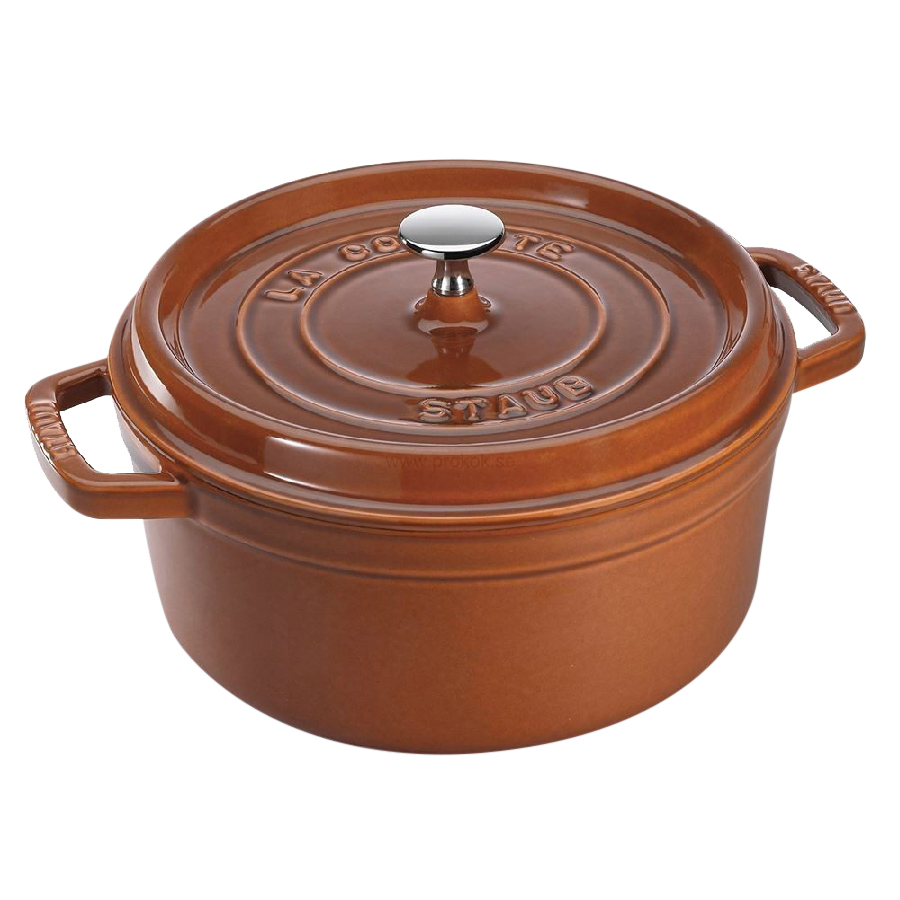 Nồi Tròn Staub 26cm – Màu Nâu Vàng Grade B