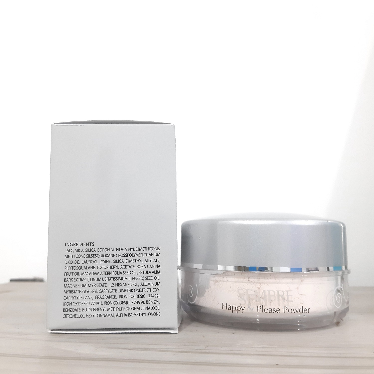 Phấn phủ siêu mịn Geo Sempre Happy & Please Pact 25G -