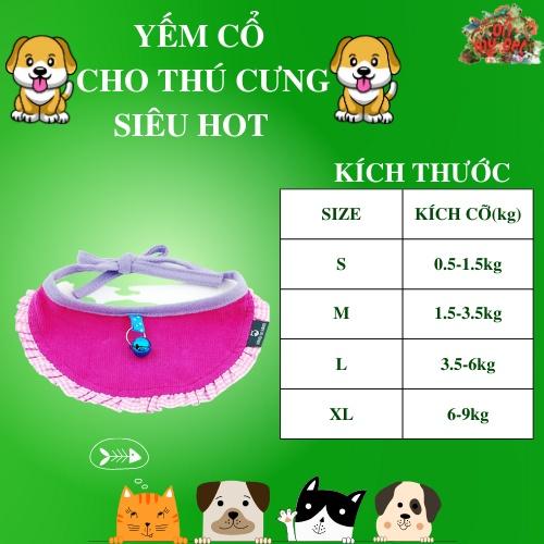 Yếm cổ cho thú cưng họa tiết siêu hot