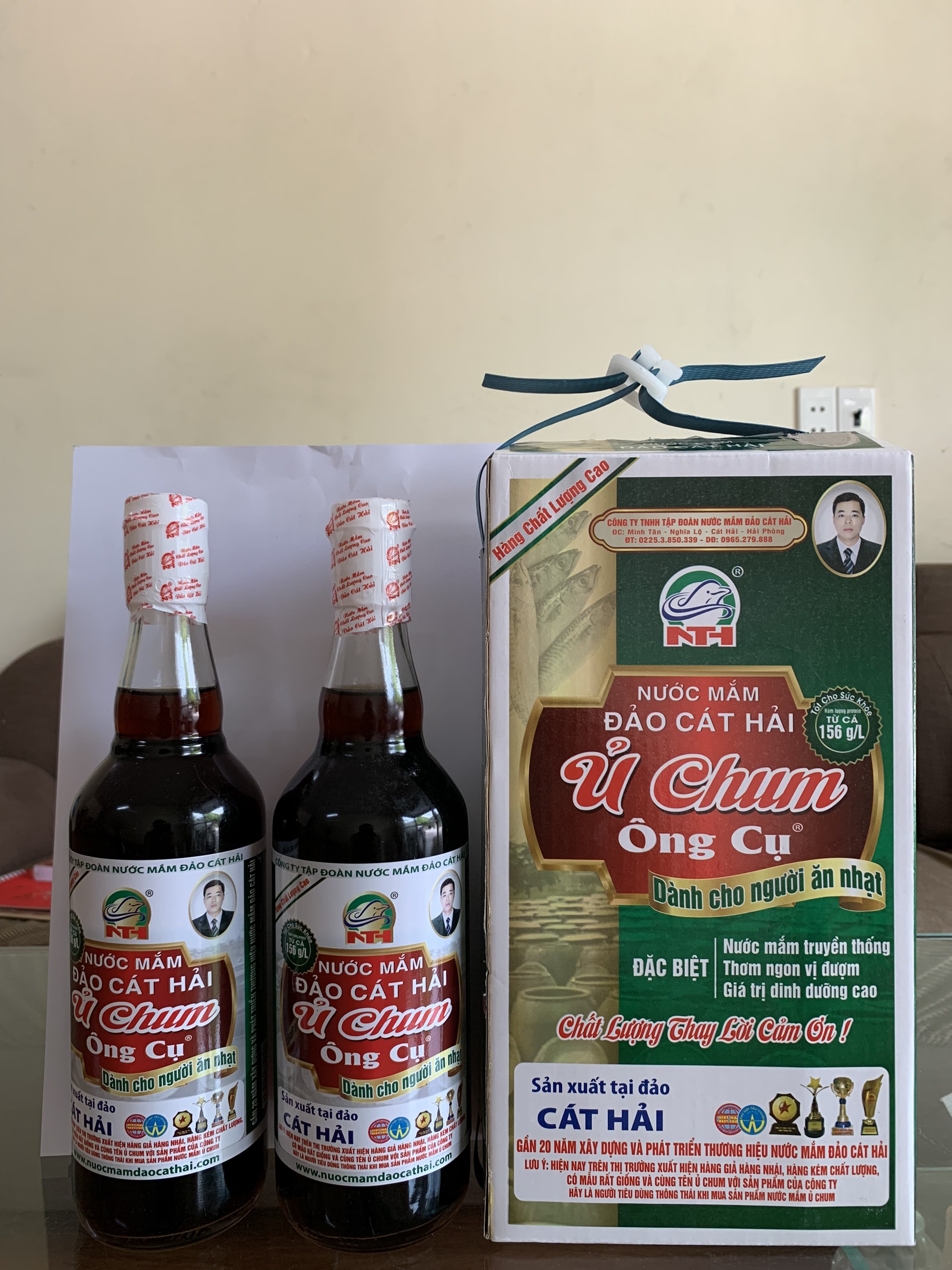Nước mắm Ủ Chum dành cho người ăn nhạt, dung tích 650ml/chai